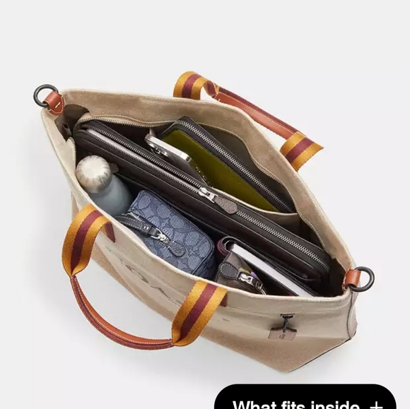 NEW! Men's Tote 38 with Camo Print in Gunmetal /Green Multi [only 1 left!] - Picture 2 of 8